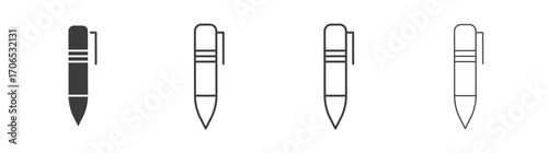 Fountain pen icon style illustration. EPS 10 file