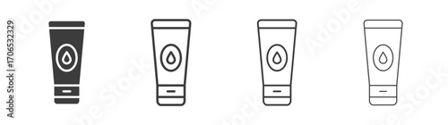 Face wash icon style illustration. EPS 10 file