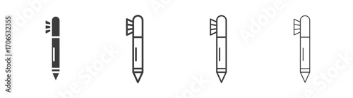 Eyeliner icon style illustration. EPS 10 file
