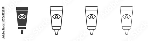 Eye cream icon style illustration. EPS 10 file