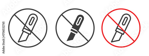 Do not cut sign style illustration. EPS 10 file