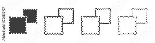 Crackers icon style illustration. EPS 10 file