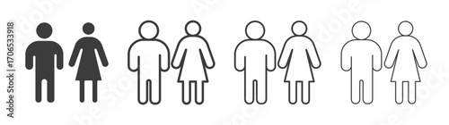 Toilet icon style illustration. EPS 10 file