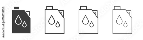 Oil can icon style illustration. EPS 10 file