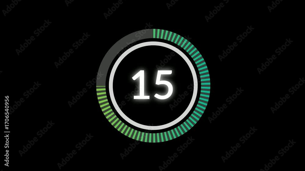 Modern Digital LED Countdown Clock for Video Editing Modern Digital LED Countdown Clock for Video Editing