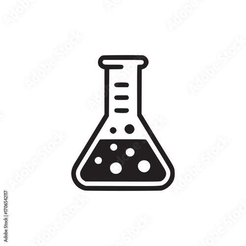 Illustration of a laboratory flask the flask is a symbol of science, chemistry, and research it can also be used to represent a scientist, doctor, or other professional