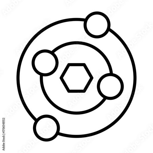 Antioxidantsvector line icon design