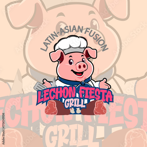 LEICHON FIESTA GRILL LOGO CUSTOM 