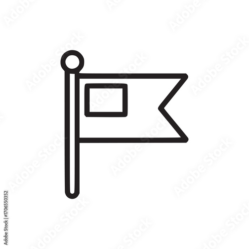 Illustration of a flag flag is a piece of cloth or similar material, typically oblong or square, attachable by one edge to a pole or rope and used as the symbol or emblem of a country