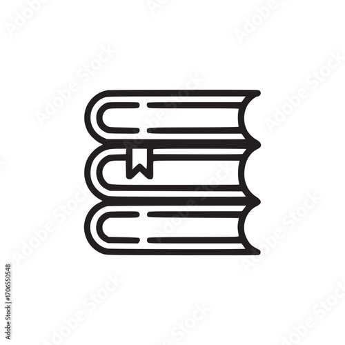 Illustration of a stack of books book is a written or printed work consisting of pages glued or sewn together along one side and bound in covers