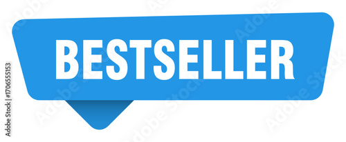bestseller sticker. bestseller blue sign isolated on transpatent background