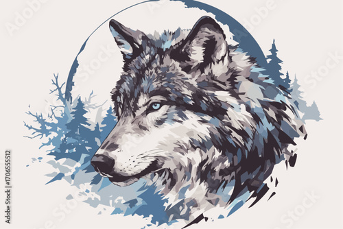 wolf vector illustration