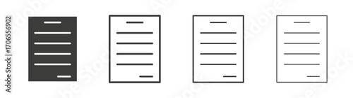 Signed contract icon outline vector. Thin linear logo