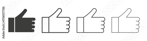 Like icon outline vector. Thin linear logo