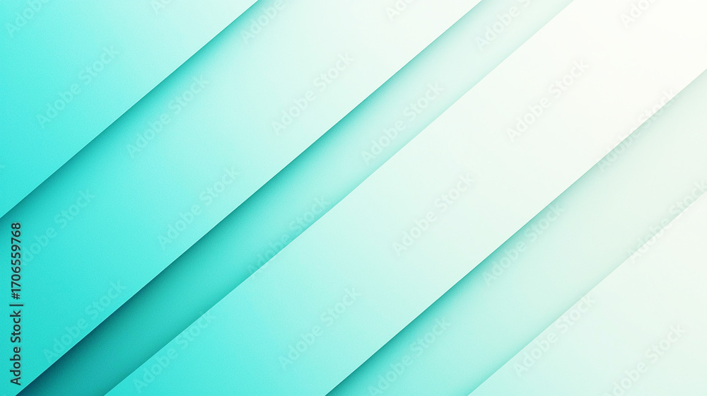 Fototapeta premium 斜めレイヤーのミントグリーンの背景 