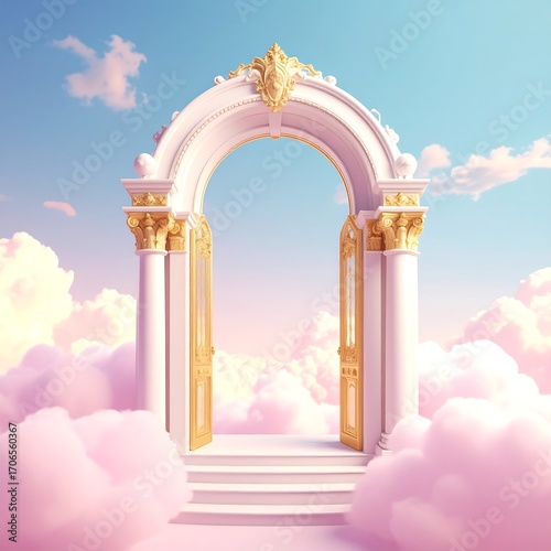 Pastel archway to the heavens