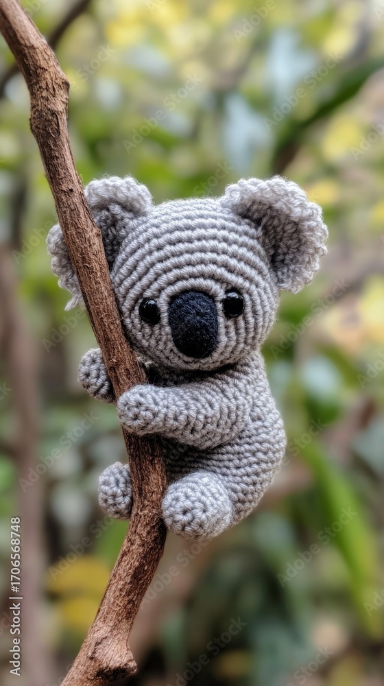 Obraz premium crochet koala generative ai