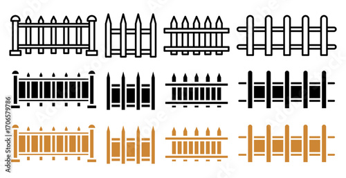 Yard icon glyph and line style pack