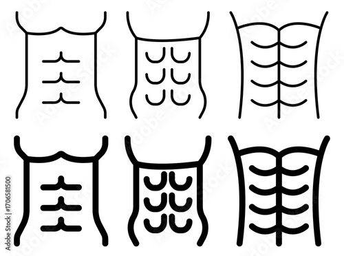 Abs icon glyph and line style pack