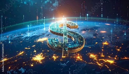 Global finance, digital dollar