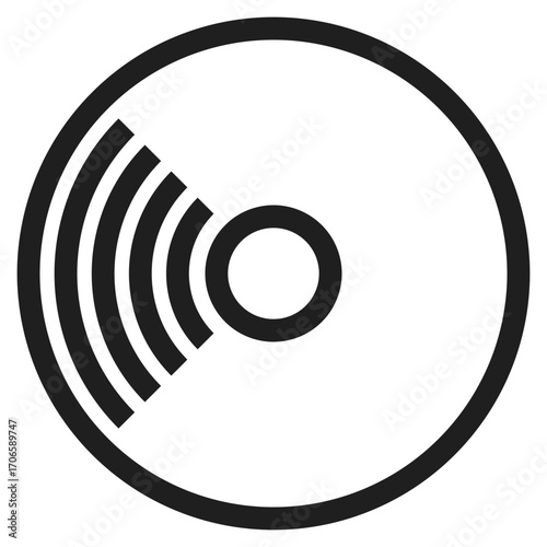 Audio Disc Signal Icon