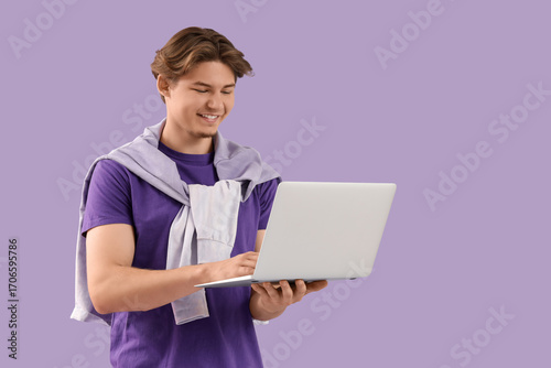 Handsome young man with mod...