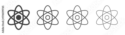 React vector icon set in black and white color.