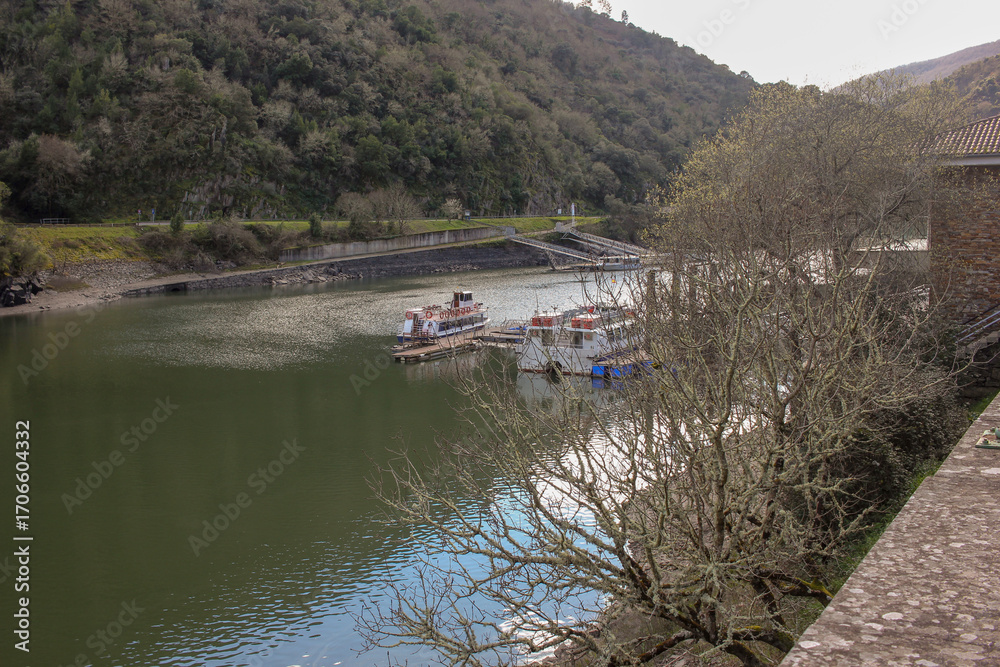 Fototapeta premium river in Ribeira Sacra, Spain