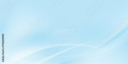 Blue abstract design background with light lines. Vector illustration