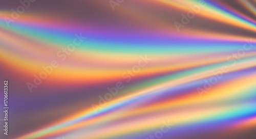 Holographic foil background with colorful rainbow streaks