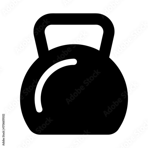 kettlebell glyph icon