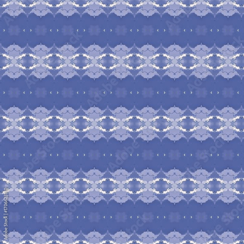 Abstract blue symmetrical seamless pattern with light accents, forming geometric shapes and a modern repetitive design. Golden keywords: abstract, seamless, pattern, blue, geometric
