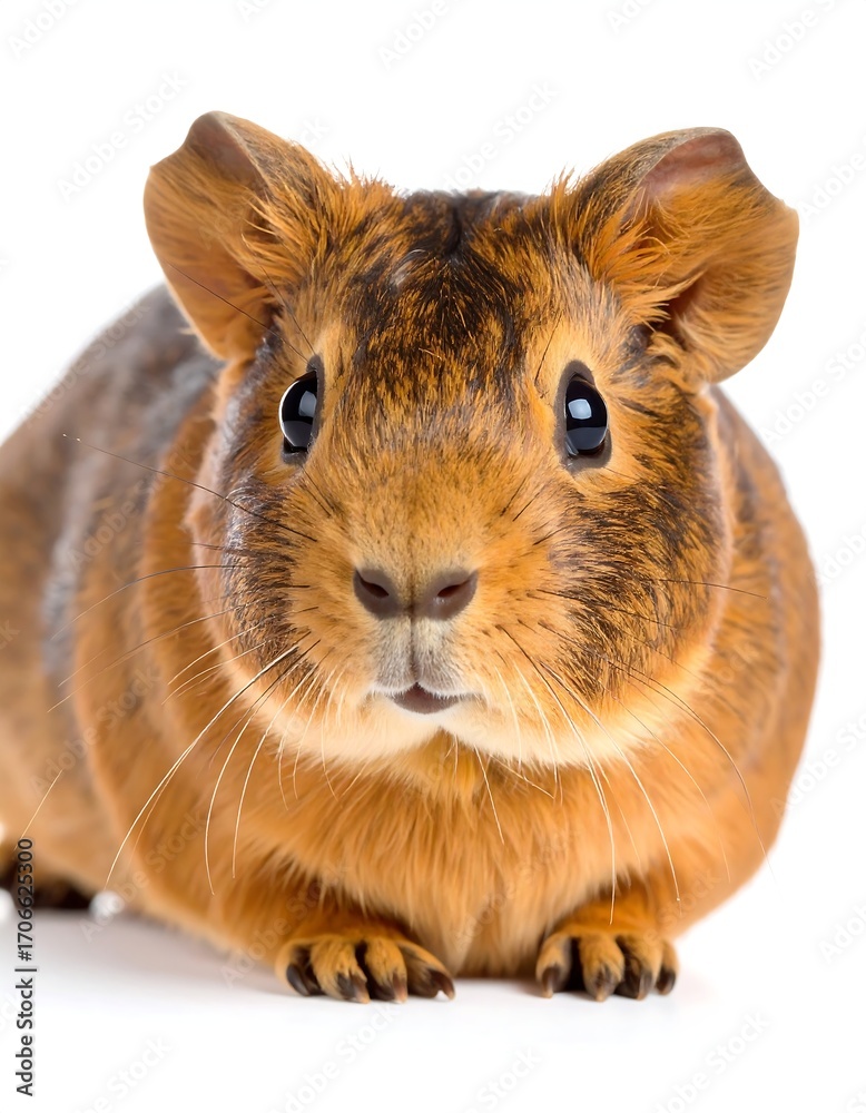 Fototapeta premium Close-up of a chubby guinea pig