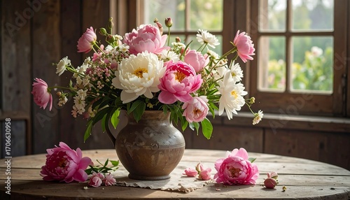 Wallpaper Mural Rustic floral still life Torontodigital.ca