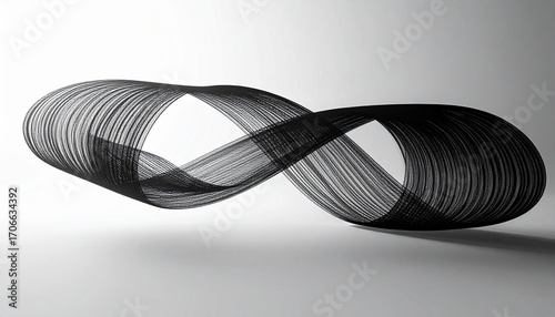 Monochrome Fluid Abstract