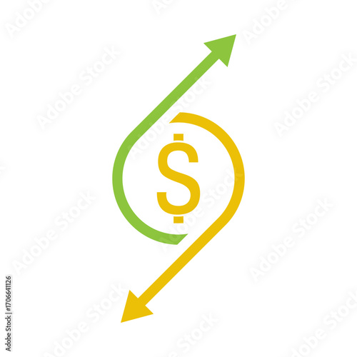 sign of cash back logo vector icon