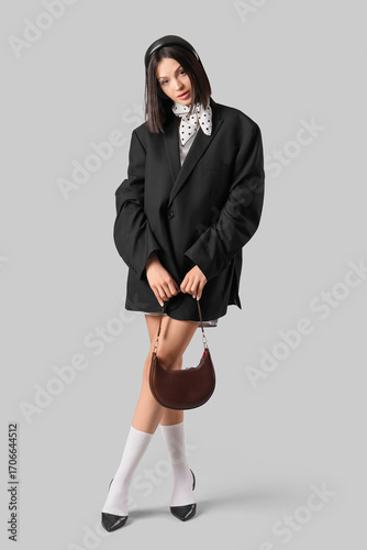 Beautiful young woman with ...