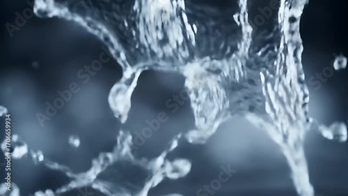 Water Splash with Dark Background.