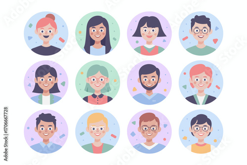 A lively collection of diverse portraits depicting happy faces and cheerful emotions, showcasing unity and celebration within a community setting full of life and vibrancy.