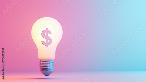 A glowing lightbulb symbolizing the creative and innovative ideas that can drive financial success investment and business opportunities