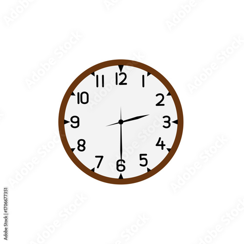 clock isolated on white background
