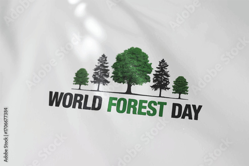 World Forest Day Presentation with Green Trees A Clean Environmental Celebration
