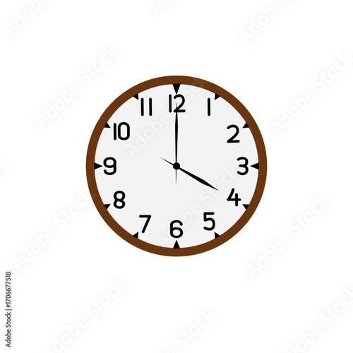 clock isolated on white