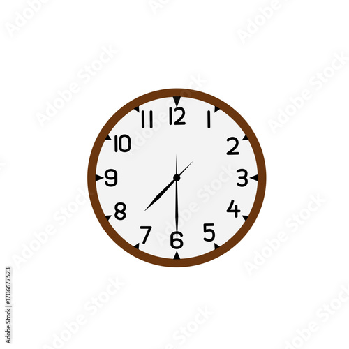 clock isolated on white background