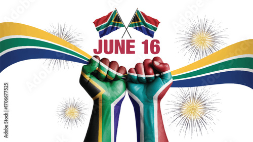 South Africa's Freedom Day Celebrating June 16th and Honoring the Struggle for Equality and Justice with Flag