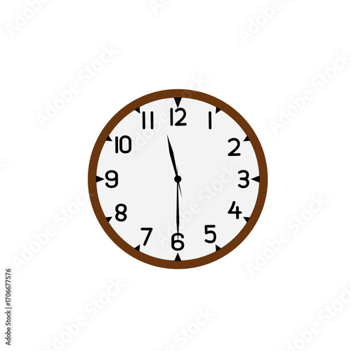 clock isolated on white background