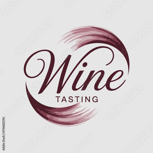 An abstract composition featuring elegant swirls representing a wine tasting theme, symbolizing the joy and sophistication of enjoying quality wines with friends.