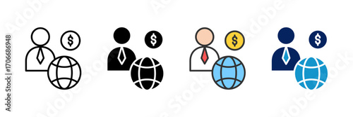 Nonprofit Board Icon Set Multiple Style Collection