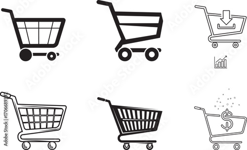 E-commerce Shopping Cart Icons Collection