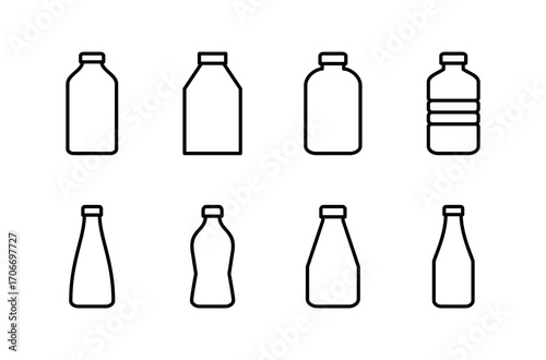 Bottle icon logo design. bottle sign and symbol